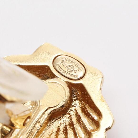 CHANEL Gold Logo Earrings - Picture 3 of 5